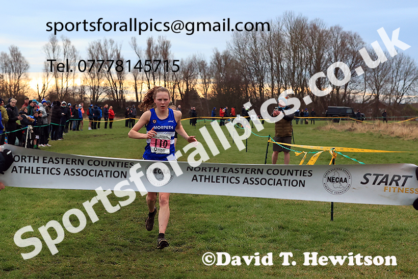 Senior womens 2024 NECAA Cross Country Champs., Temple Park, South Shields. Photo: David T. Hewitson/Sports for All Pics